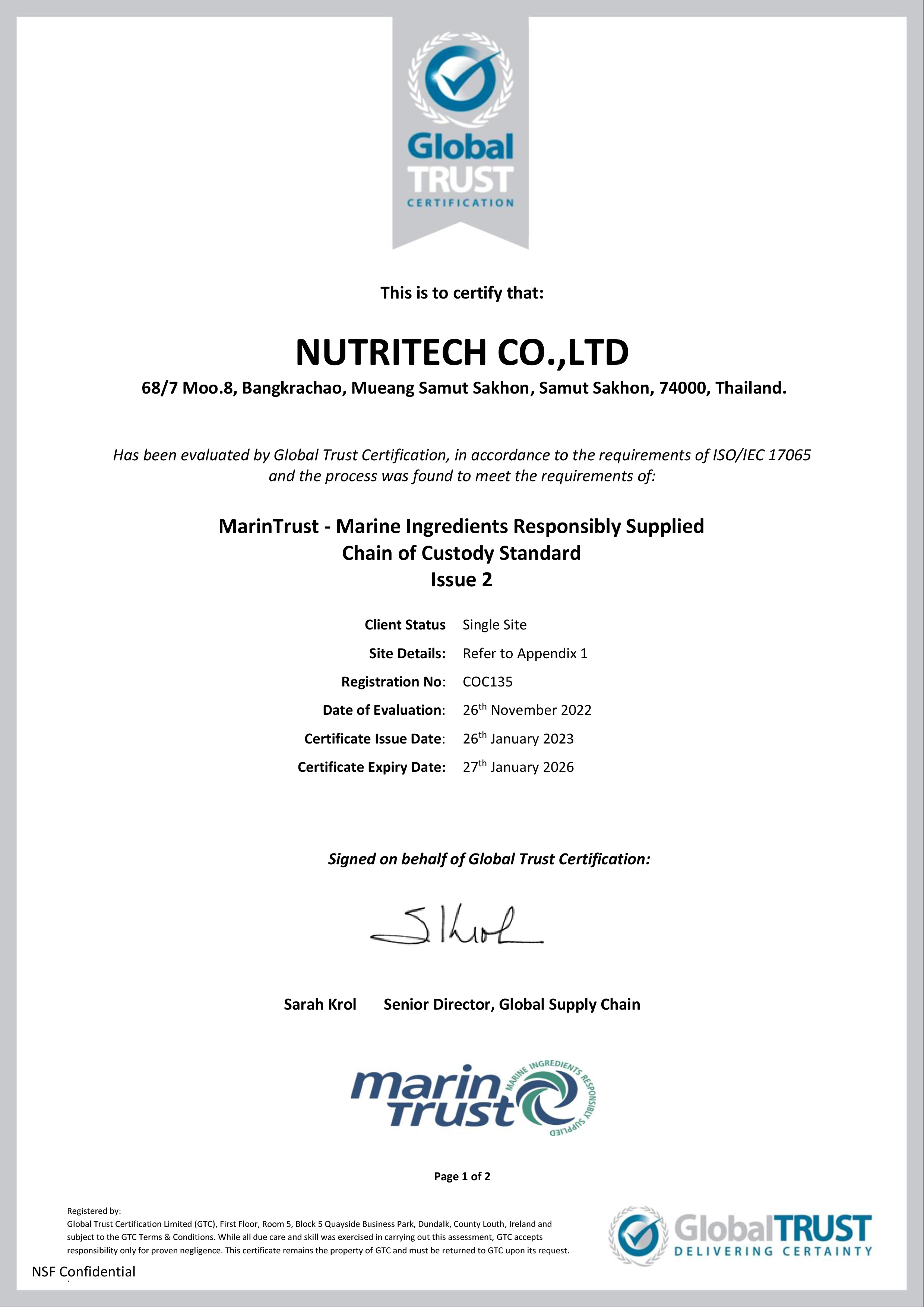 marin trust approval certification